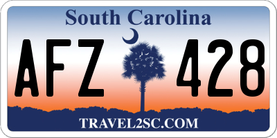 SC license plate AFZ428