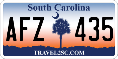SC license plate AFZ435