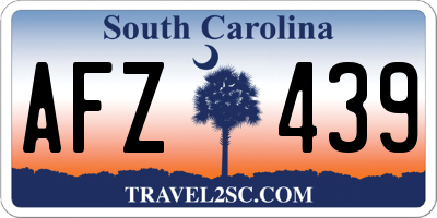 SC license plate AFZ439