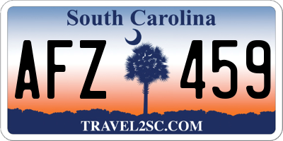 SC license plate AFZ459