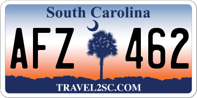 SC license plate AFZ462