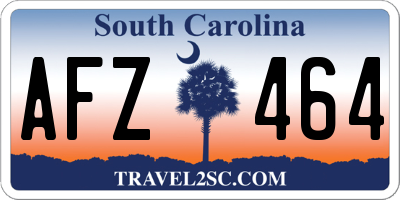 SC license plate AFZ464