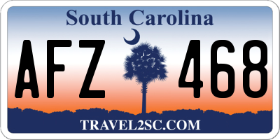 SC license plate AFZ468