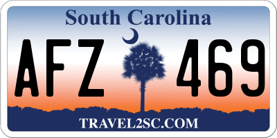 SC license plate AFZ469