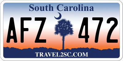 SC license plate AFZ472