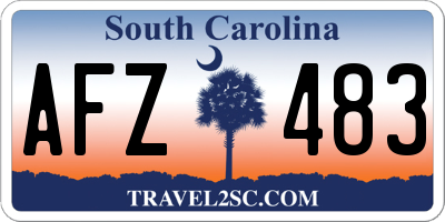 SC license plate AFZ483