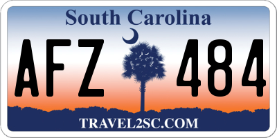 SC license plate AFZ484