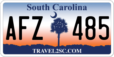 SC license plate AFZ485