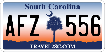 SC license plate AFZ556