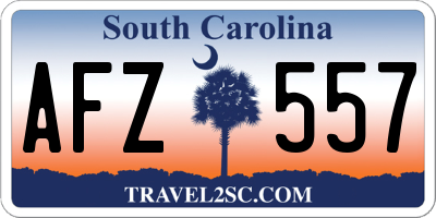 SC license plate AFZ557