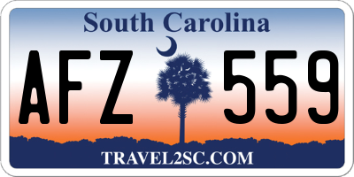 SC license plate AFZ559