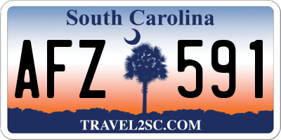 SC license plate AFZ591