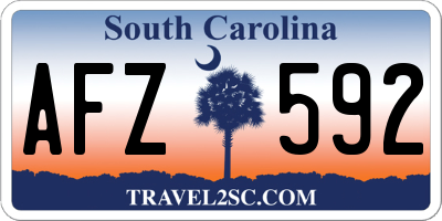 SC license plate AFZ592