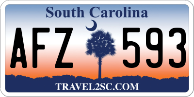 SC license plate AFZ593