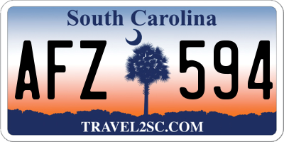 SC license plate AFZ594