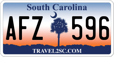 SC license plate AFZ596