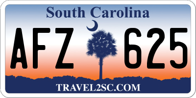 SC license plate AFZ625