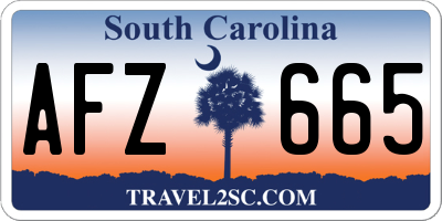 SC license plate AFZ665