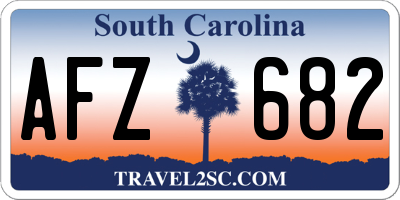 SC license plate AFZ682