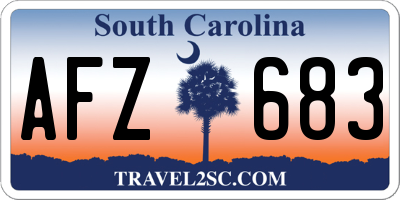SC license plate AFZ683