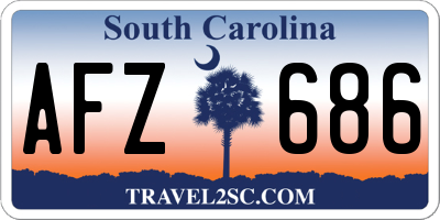 SC license plate AFZ686