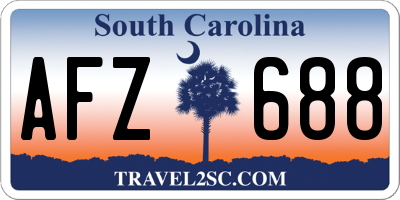SC license plate AFZ688
