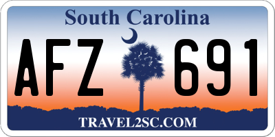SC license plate AFZ691