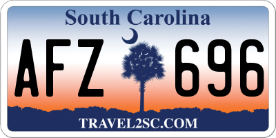 SC license plate AFZ696