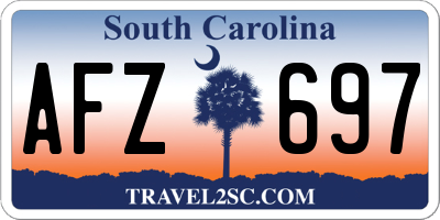 SC license plate AFZ697