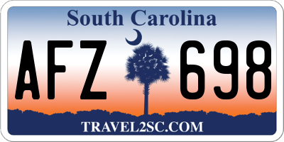 SC license plate AFZ698