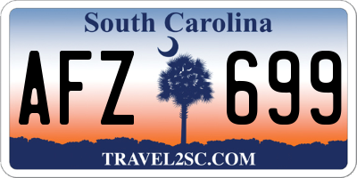 SC license plate AFZ699