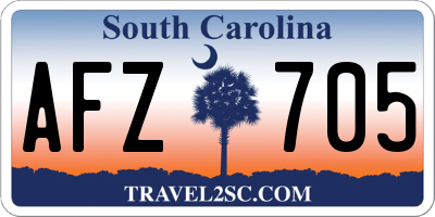 SC license plate AFZ705