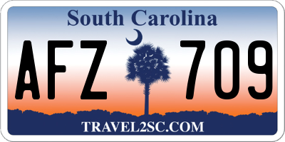 SC license plate AFZ709