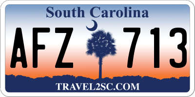 SC license plate AFZ713