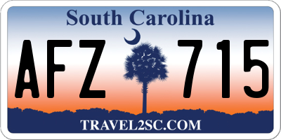 SC license plate AFZ715