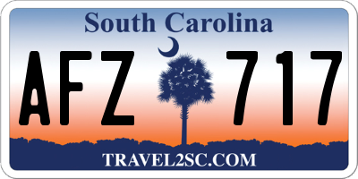 SC license plate AFZ717