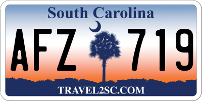 SC license plate AFZ719