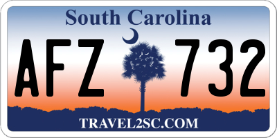 SC license plate AFZ732