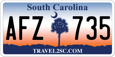 SC license plate AFZ735