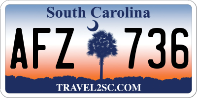 SC license plate AFZ736