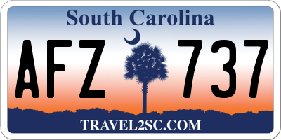 SC license plate AFZ737