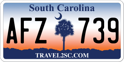 SC license plate AFZ739
