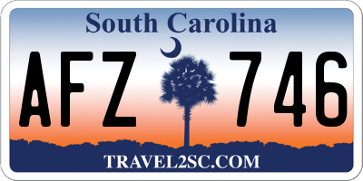 SC license plate AFZ746