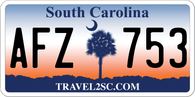 SC license plate AFZ753