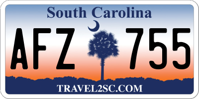 SC license plate AFZ755