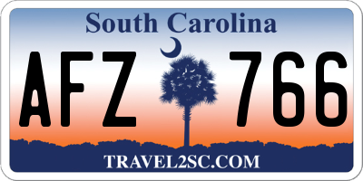SC license plate AFZ766