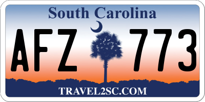 SC license plate AFZ773