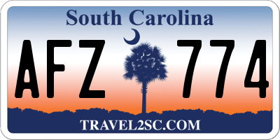 SC license plate AFZ774