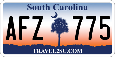 SC license plate AFZ775