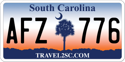 SC license plate AFZ776